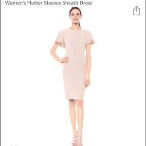 Calvin Klein Women’s Flutter Sleeves Sheath Dress